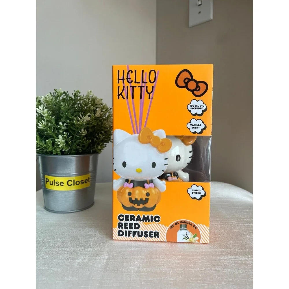 Sanrio Hello Kitty Pumpkin Ceramic Reed Diffuser – Vanilla Scent